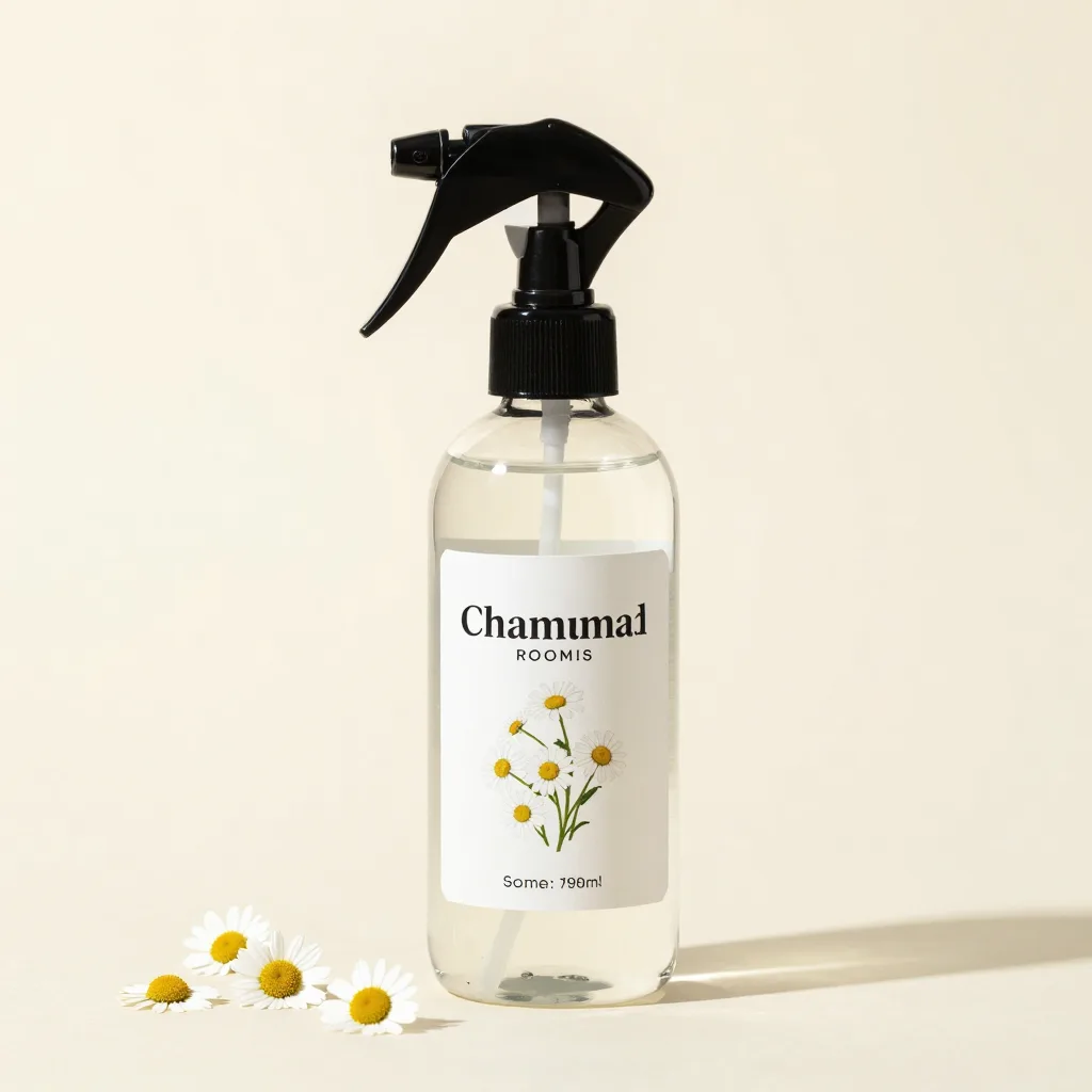 A spray bottle of chamomile room mist