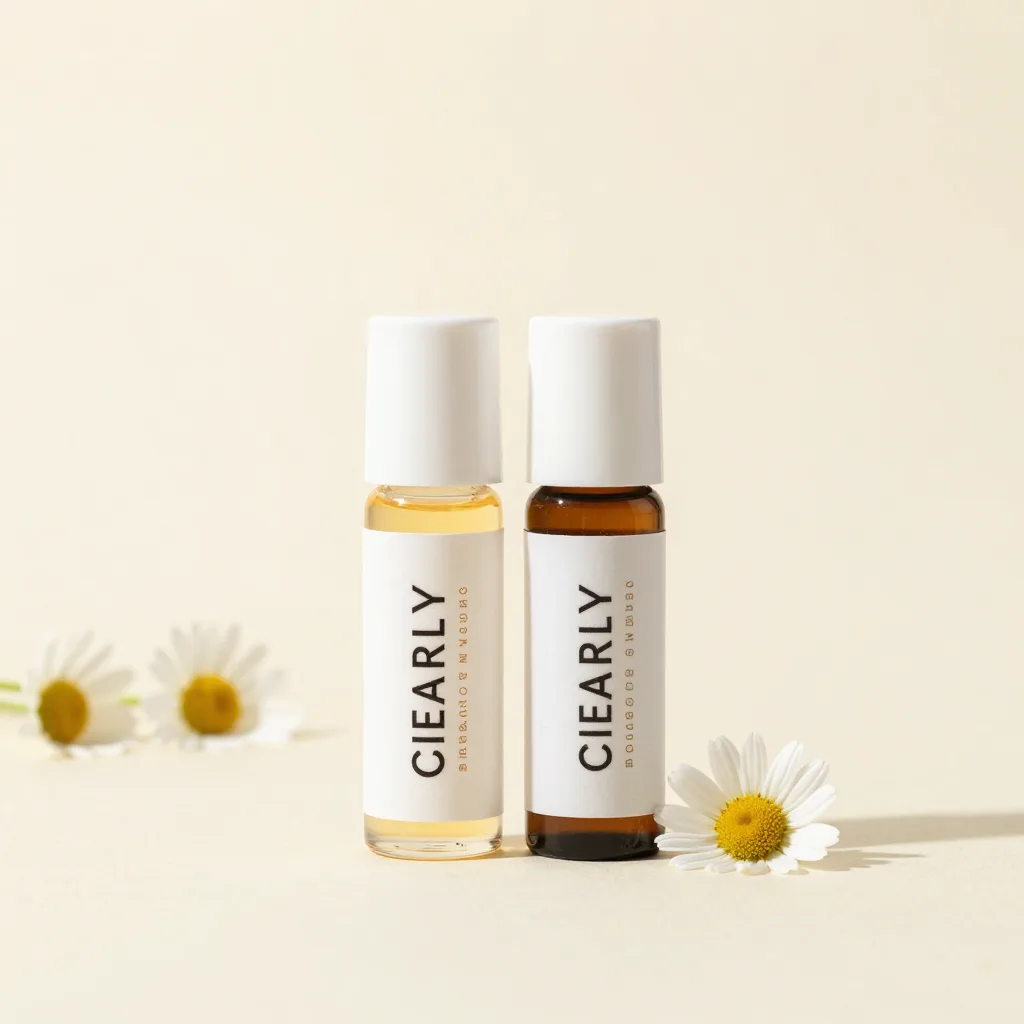 Two chamomile roll-on bottles together